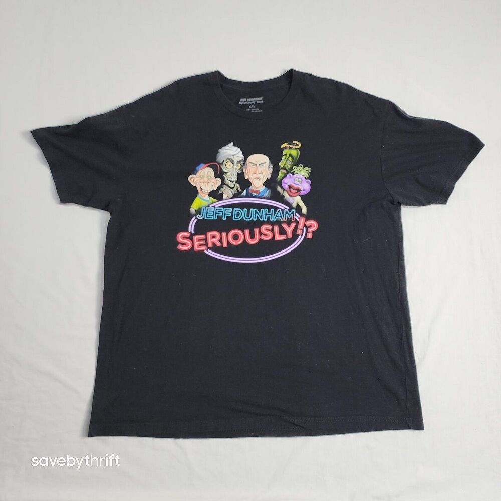 Jeff Dunham Passive Aggressive Tour Comedy Promo T shirt Size 2XL Funny ‎ EUC